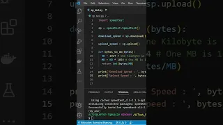 How to check your internet speed using python