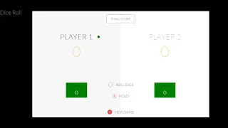 Dice Roll Multiplayer Game Using JavaScript