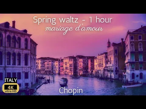 Download MP3 Mariage d'Amour - 1 hr (Spring Waltz) RELAXING piano for calm, sleep, study with 4K Italy