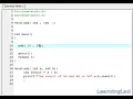 C Programming Tutorials for Beginners 25 Function Parameters Arguments with example