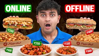 Trying More Offline vs Online Ordered Food
