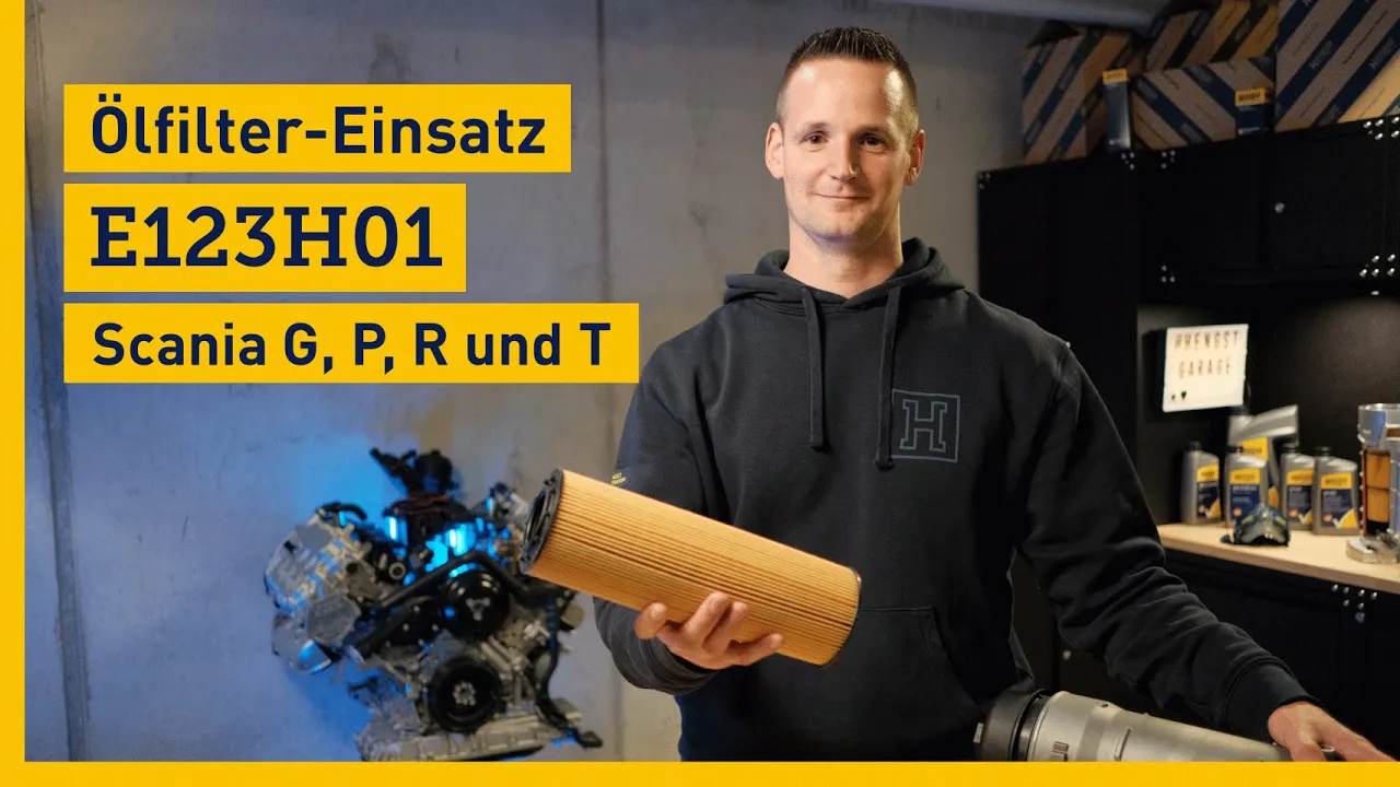 Hengst Ölfilter Einsatz E123H01 für die Scania G-Serie