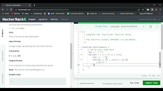 Staircase Problem Solution Hackerrank Hacker rank problem solving pattern code in javascript