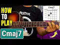 How to Play the Cmaj7 Chord on Guitar C major 7 Beginners Guitar Lessons