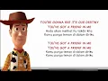Toy Story - You've Got a Friend in Me - Randy Newman (Lyrics video dan terjemahan)