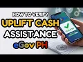 eGov Register Uplift - How to Verify if You are qualified in Uplift Cash Assistance using eGov PH
