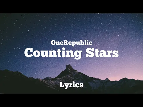 Download MP3 OneRepublic - Counting Stars (Lyrics)