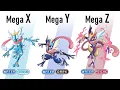 All Gen 6 Starters Pokemon Mega Z Evolve