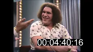 andre the giant interview on the don lane show on australian television shows his real sense mass