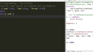 Lecture Python Dictionary