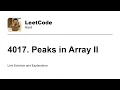 4017 Peaks in Array II Leetcode Hard