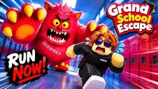 I Tried to Escape Grand School…  THE MONSTER CHASED ME! 😱 | Roblox
