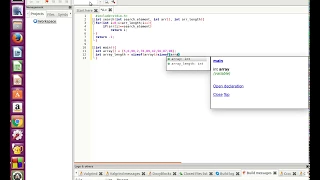 Search element from an unsorted array