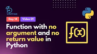 14 1 - Function with no argument and no return value in Python Python Bangla Tutorial