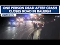 One person has died after crash on I-440 West in Raleigh