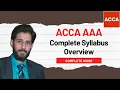 AAA Complete Syllabus Overview - ACCA Advanced Audit Assurance