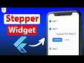 Flutter Tutorial - Stepper Widget 2022