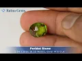 Lagu Certified Natural Peridot (Zabarjad) 5.94 Carat (6.53 Ratti) — 360° In-Hand View #peridot #gemstone
