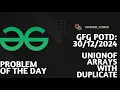 Union of Arrays with Duplicates gfg potd 30-12-2024 GFG Problem of The Day