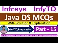 InfyTQ Java MCQ Java MCQs for InfyTQ 2023 Java MCQs Solution Explanation Part-15