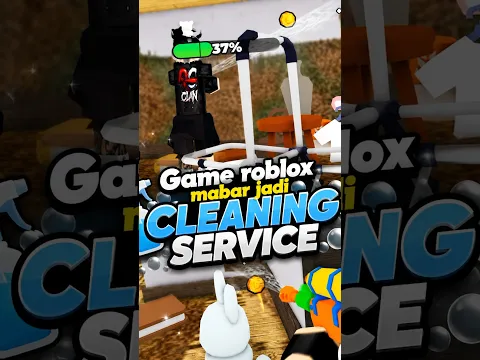 Game Roblox mabar seru menjadi CLEANING SERVICE!