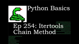 Python Basics Itertools Chain Method