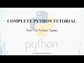 Python Tuples Part 12