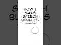 How to make speech bubbles