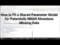 How to Fit a Shared Parameter Model for Potentially MNAR Monotone Missing Data