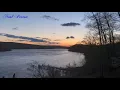 Sunset time lapse over CT River Haddam Neck CT
