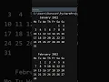 Make Calendar of Whole Year in Python
