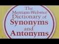 Sean DAY 26 43 The Merriam-Webster Dictionary of Synonyms Antonyms