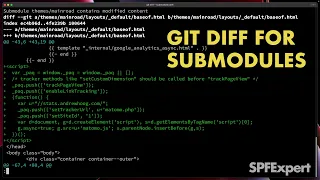 git diff submodule