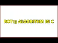 ROT13 algorithm in C