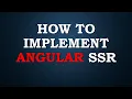 How to Implement Angular Server Side Rendering SSR Step-by-Step Guide