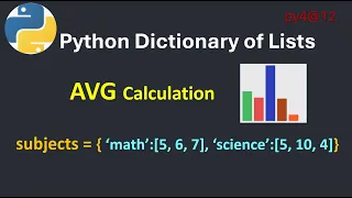 py4 12 Python Dictionary of Lists Explained Average Calculation Program