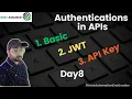Different Authentications in Rest APIs Basic API Key and JWT
