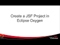 Create a JSF Project in Eclipse Oxygen