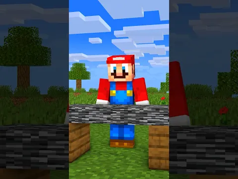 HELP Mario Break Bedrock vs JJ & Mikey - MAIZEN Minecraft Animation #shorts