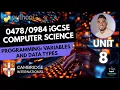 iGCSE Computer Science - Unit 8 Lesson 1 Intro to Programming