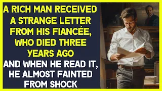 A rich man received a letter from his fiancée, who died 3 years ago, and almost fainted from shock