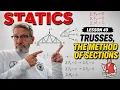 Statics Lesson 49 - Trusses The Method of Sections