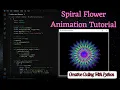 How to Create a Beautiful Spiral Flower Step-by-Step Tutorial Python Turtle Graphics