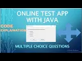 ONLINE TEST APP WITH JAVA CODE EXPLAINATION