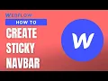 Easy Sticky Navigation When Scrolling Webflow Tutorial