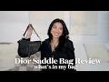 DIOR SADDLE BAG Is it worth your What it fits inside full review