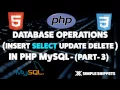 PHP Select Data from MySQL Database - Database Operations in PHP MySQL