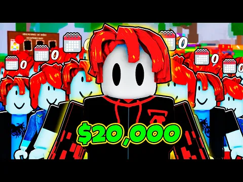 Video Thumbnail: 100 NOOBS PELEAN por $20,000 en 99 NOCHES en el BOSQUE ROBLOX