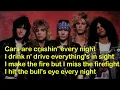 IT'S SO EASY (LYRICS) GUNS N ROSES