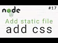 Node js Tutorial Add static file add css Ujjwal Technical Tips